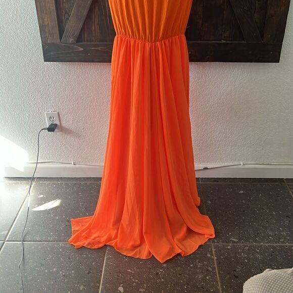 Off Shoulder Maternity Dress Elegant Fit V Neck Chiffon Long Gown Photography - Picture 9 of 12